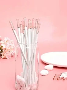 1/5 Pairs Cherry Blossom Chopsticks Morandi Color Tableware Separator Chopsticks ,Kitchen,Christmas Gift - Multicolor - View 2