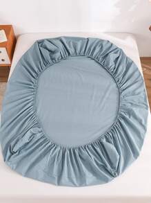 柔软舒适的蓝色超细纤维床笠，适用于卧室和客房 - 水鴨藍 - 查看 11