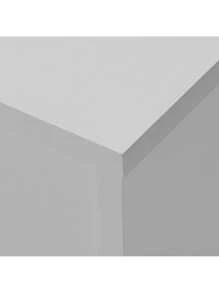 51.18inch Morden Wood TV Stand For Up To 55 Inch TV, LED Lights TV Stand Cabinet, High Glossy Entertainment Center With DVD Shelf For Living Room Bedroom Lounge Room, White - 白色 - 查看 3