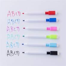 8Pcs Colorful  Dry Erase Markers With Eraser Cap, White Board Mini Dry Erase Markers Bulk, Fine Point Tip Student White Board Markers For Student's Teachers Office School Supplies. - Multicolor - View 3