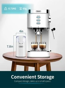 Gevi One-Touch Button Electric Coffee Grinder Stainless Steel Blade Grinder For Coffee Espresso Latte Mochas, Noiseless Operation - White - View 7