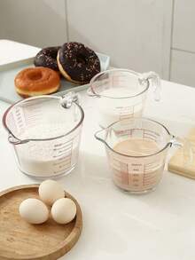 1pc Clear Measuring Cup - Clear - View 2