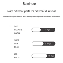 5入組孩子們夜光臨時紋身貼,持久動物和恐龍貼紙 - 彩色 - 查看 7