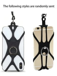 universal de silicona Tira de celular Soporte para telefonos - Negro - Ver 6