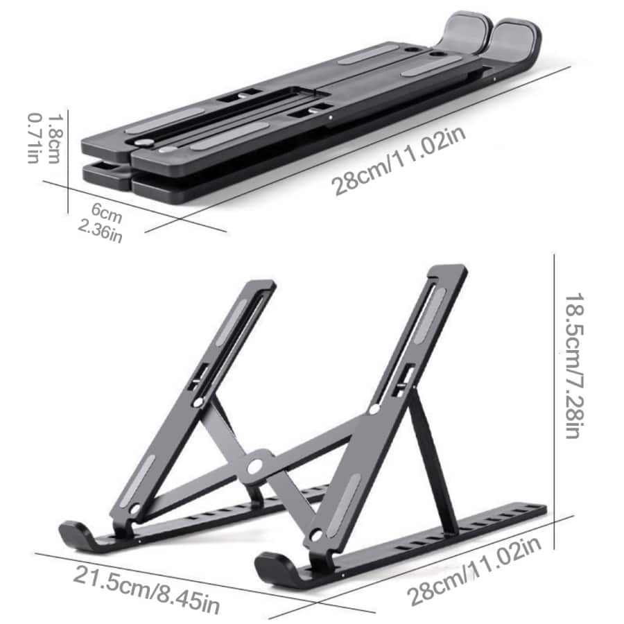 1pc Plastic Desktop Laptop Stand For Improved Ergonomics, Adjustable