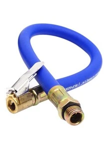 輪胎氣筒軟管軟管便攜空氣壓縮機管子橡膠空氣橡膠軟管適用於車摩托車配件 - 藍色 - 查看 1