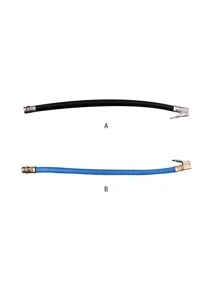 輪胎氣筒軟管軟管便攜空氣壓縮機管子橡膠空氣橡膠軟管適用於車摩托車配件 - 藍色 - 查看 4