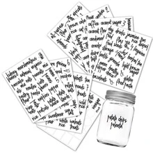 1set Pantry Labels, 8 Sheets + 1 Index Sheet, 168pcs Oil-proof Food Storage Stickers For Jars & Bottles, Seasoning Labels - Black - View 3