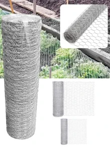 1入組鍍鋅雞金屬絲網紗擊劍至保護園藝植物蔬菜花卉水果小狗兔子 - 銀色 - 查看 2