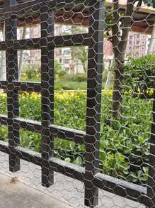 1入組鍍鋅雞金屬絲網紗擊劍至保護園藝植物蔬菜花卉水果小狗兔子 - 銀色 - 查看 7