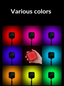 1入組單反攝影補光燈,移動相機,電腦視頻,戶外拍攝,柔軟燈,迷你便攜口袋燈