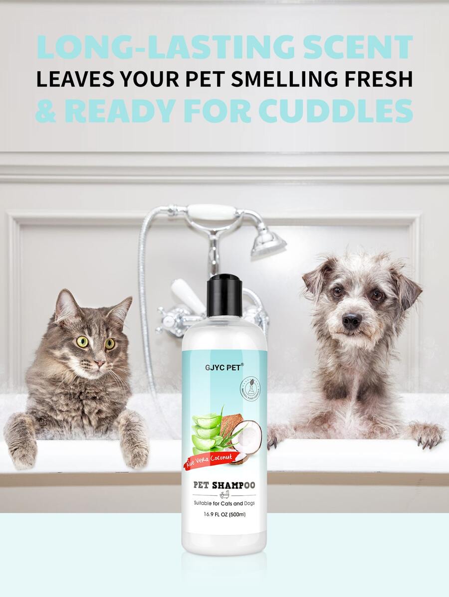 GJYC PET Aloe & Coconut Deodorizing Dog Shampoo 16.9 Oz For Smelly Dogs