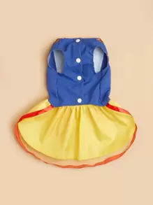 1pc Pet Summer Princess Dress For Cats And Dogs - Yellow - View 7