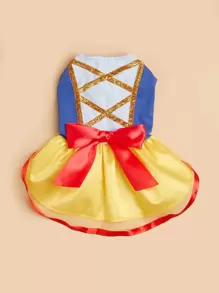 1pc Pet Summer Princess Dress For Cats And Dogs - Yellow - View 5