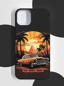Summer Landscape Print Phone Case - Multicolor - View 3