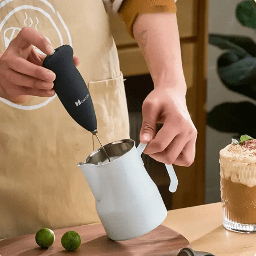 Electric Milk Frother Handheld Mixer Coffee Foamer Egg Beater