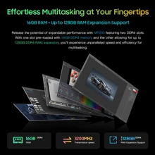 Blackview Mini Gaming PC, MP200 Intel I5-11400H(4.50GHz) Mini PC Windows 11 Pro, 16GB DDR4 512GB SSD, 6 Cores 12 Threads, Mini Desktop Computer 4K-Triple-Screen, Gigabit Ethernet, WiFi6 BT5.2 USB3.0*4 For Blue - Black - View 5