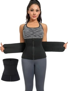 汗腰封皮帶適合女士,腹部訓練器皮帶,產後腹部圍裹