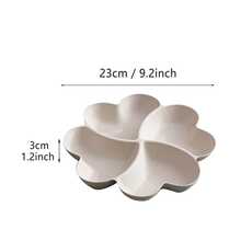 Durable And Non-breakable Serving Platter With Dividers For Multiple French Fries And Dips - White - View 3