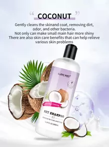 GJYC PET 椰子深层清洁狗狗洗发水 16.9 盎司 | 天然成分制成的天然宠物洗发水 | 适用于小猫 - 淡紫色 - 查看 2