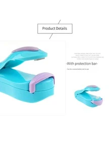 1 Pieza Mini Sellador De Bolsas De Plástico Para Refrigerios, Máquina Selladora Portátil - Azul - Ver 2