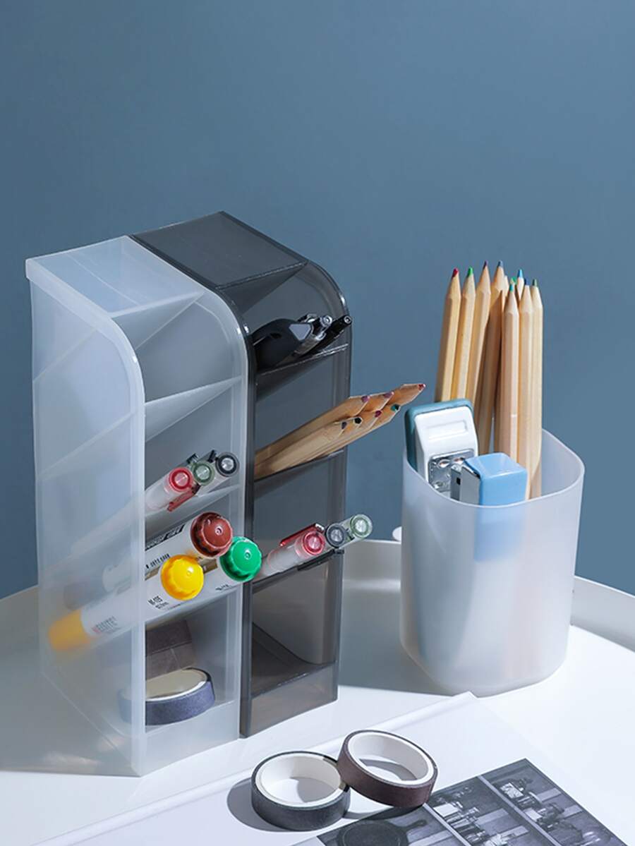 mate Bote para lápices escritorio Papelería Estante de almacenaje - Multicolor - Ver 1