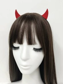 2pcs/Pack 3D Devil Funny Headband Hair Hoop,Devil Accessories,Hairband,Hair Hoop Headbands ,Halloween Costumes Holiday Essential Head Accessories - Multicolor - View 5