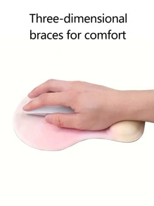 Color Block Simple And Creative Mouse Pad Silicone Wrist Pad 1 Desk Accessories Office Supplies Office Office Desk Accessories Mousepad Mouse Pad For Desk