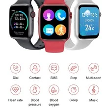 Shenki SA T500 Smart Watch Smartwatch With Bluetooth - White - View 6
