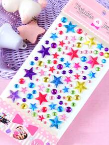 1 Miếng Trẻ em 3D Đá quý Pha lê Hình dán Đồ trang trí ( Thiết kế Là Không Ngẫu nhiên ) - Hồng - Xem 1