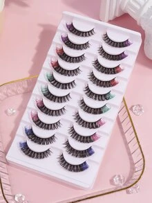 MAGEFY 10自然分開顏色假睫毛 - 彩色 - 查看 2