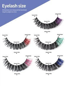 MAGEFY 10自然分開顏色假睫毛 - 彩色 - 查看 3