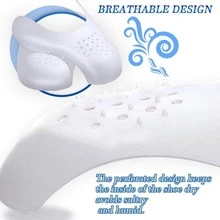 2Pcs New Shoe Care Sneakers Anti Crease Toe Caps Protector Stretcher Expander Shaper Support Pad Shoes Accessories - Black - View 4