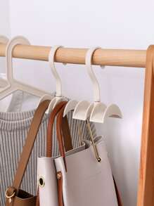 1个360度旋转双层衣架，衣柜悬挂式收纳架，适用于包包、领带、腰带等——节省空间的衣橱配饰收纳架，方便取用，整齐展示，金属框架，轻便易携，适用于家庭、宿舍、公寓，让手提包、围巾、腰带触手可及，最大限度地利用衣橱空间，多功能多物品收纳架，轻松搭配服装。 - 查看 1