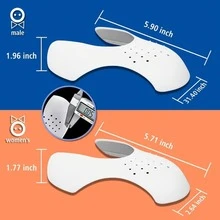 2Pcs New Shoe Care Sneakers Anti Crease Toe Caps Protector Stretcher Expander Shaper Support Pad Shoes Accessories - Black - View 6