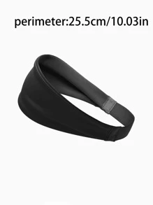 運動頭帶防汗帶,跑步,健身,籃球頭系帶適合男士,春夏 - 黑色 - 查看 3