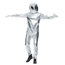 1pc Halloween New Arrival Alien Party Costume, Ufo Astronaut Performance Costume, Funny