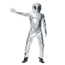 1pc Halloween New Arrival Alien Party Costume, Ufo Astronaut Performance Costume, Funny