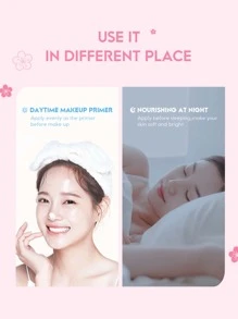 1支25克日本来光樱花美白面霜，抗皱樱花保湿面霜，修护保湿面霜，女士及女孩礼品，便携式面部护理产品 - 粉色 - 查看 6