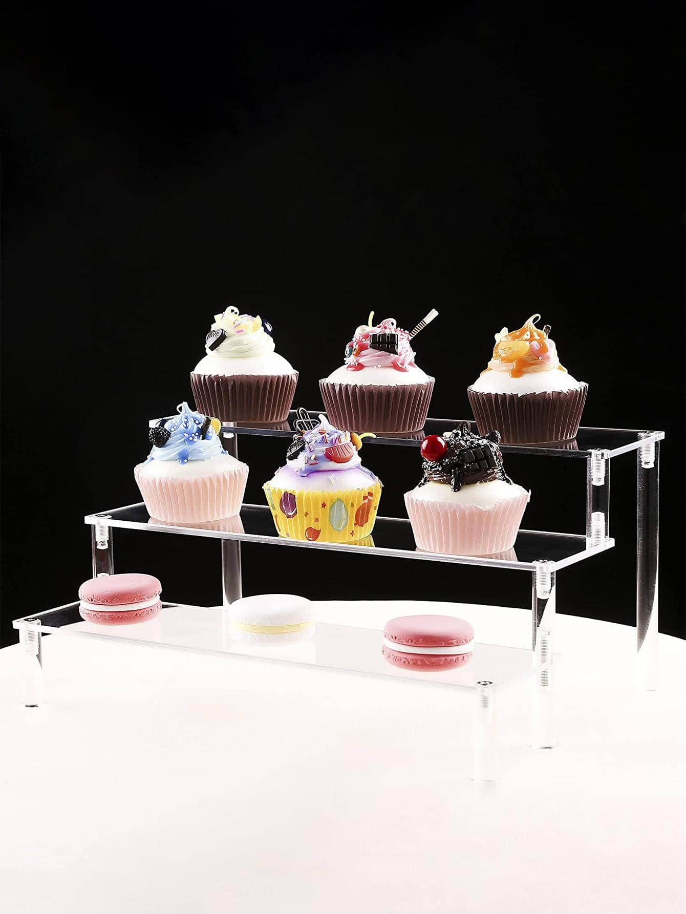 1個 アクリル ディスプレイスタンド 用 カップケーキ , 透明 ケーキスタンド , 香水 ドール 形 オーガナイザー SHEIN JAPAN