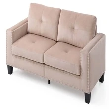 Glory Furniture Nailer Sofa - Beige - View 3