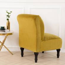 Armless Chair Cover Modern Accent Chair Covers Velvet Chair Slipcovers Furniture Protector - Grass green - View 4