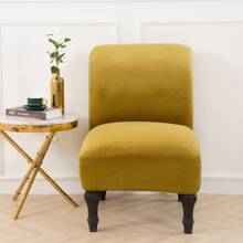 Armless Chair Cover Modern Accent Chair Covers Velvet Chair Slipcovers Furniture Protector - Grass green - View 2
