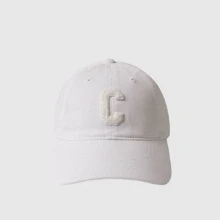 Good Fitting Cap In Unisex Korean Style Casual C Design Soft Brim Baseball Cap, Couple Baseball Cap - Navy Blue - View 2