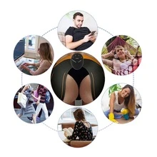 智能翹臀臀貼臀部臀部訓練器提臀器男女健身貼肌肉按摩器 - 橘色 - 查看 2