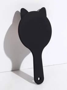 1入組可愛貓耳便攜氣墊梳子適合女士,家庭使用 - 黑色 - 查看 4