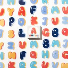 1box Colorful Cute Alphabet Number Decorative Sticker Self-Adhesive Letters For Scrapbooking Journal Back To School School Supplies - Grey - View 2