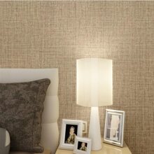 Pvc Material Wallpaper, Waterproof And Stain-resistant, Simple And Fashionable Wall Repair, Available In Custom Lengths - Brown - View 2