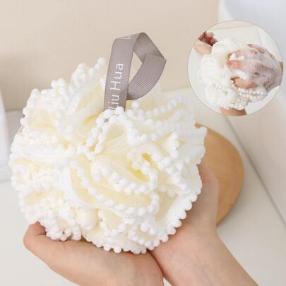 柔软丝瓜络海绵，1 件沐浴海绵网状泡沫球，大号去角质沐浴巾，洁面泡沫沐浴球，深层清洁沐浴球，Bath and Body Works，客厅家居卧室浴室家居装饰，旅行用品，婚礼、派对、生日，送给男士、妈妈、爸爸、朋友的礼物，新年，配饰，趣味礼物