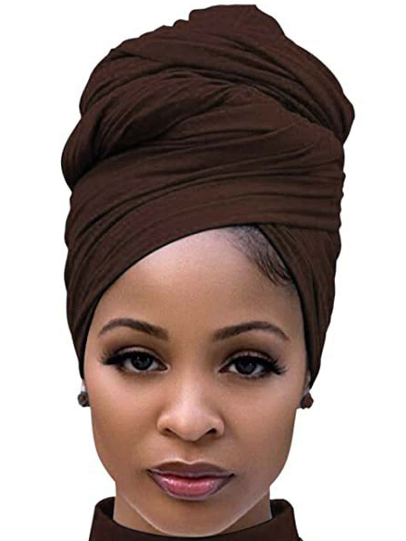 Women's Solid-Colored Turban Hat - Multi-Functional Fashionable Brimless Headwear For Outdoor Casual Wear With Dust-Proof Design, Thermal Insulation, And Convertible Scarf-Wrap Capability Sleep Bonnet